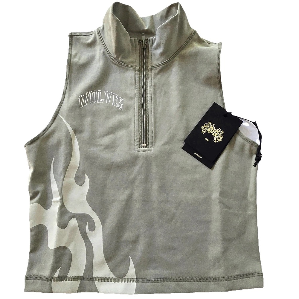 Darc Sport SHE Through The Fire Tana Energy Vest Womens Small Owen Green 1/4 Zip